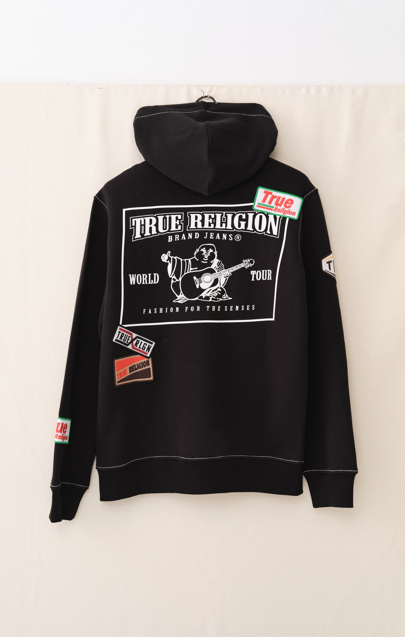 True Religion Patch Big T Zip Hoodie