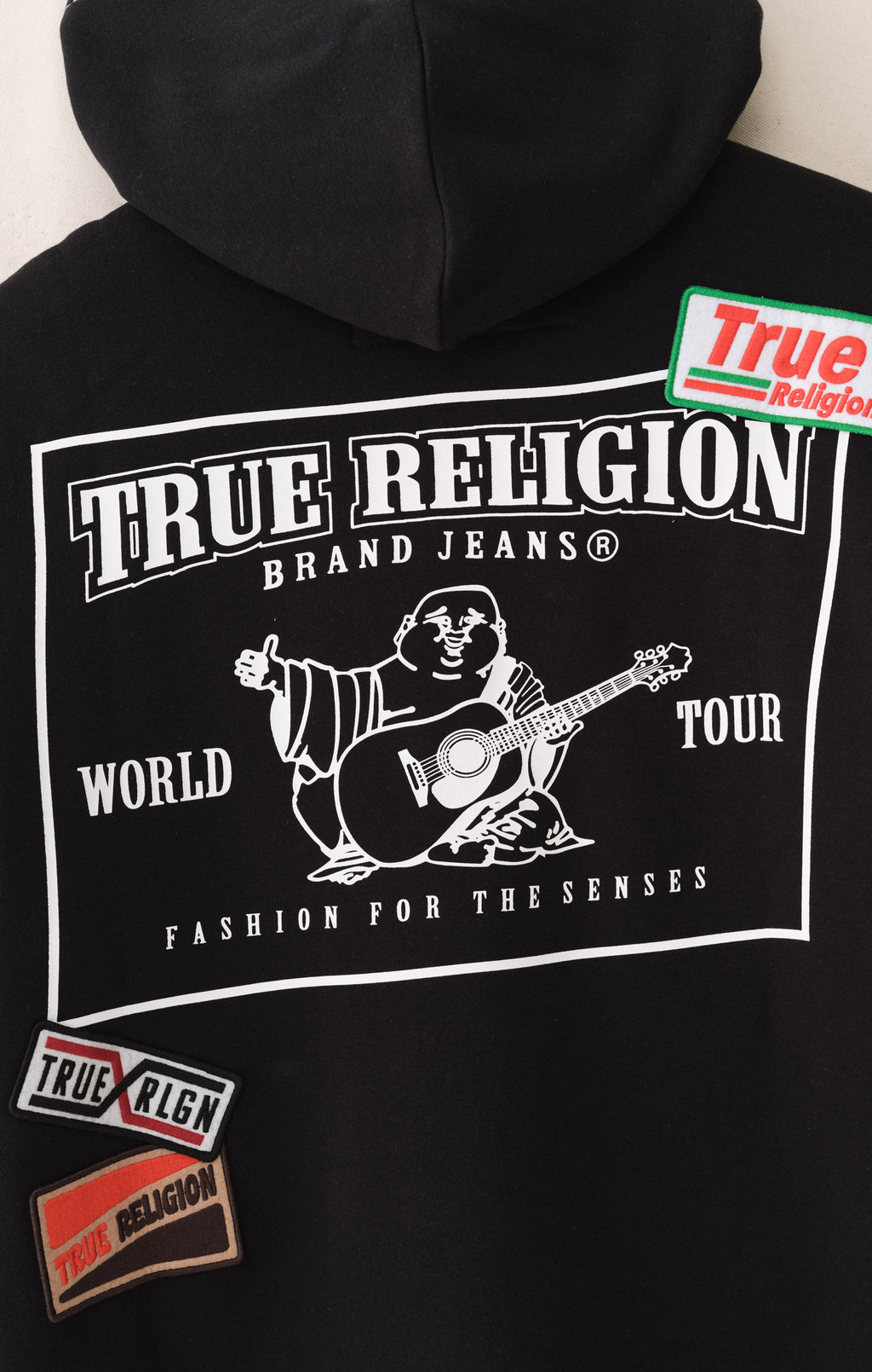 True Religion Patch Big T Zip Hoodie