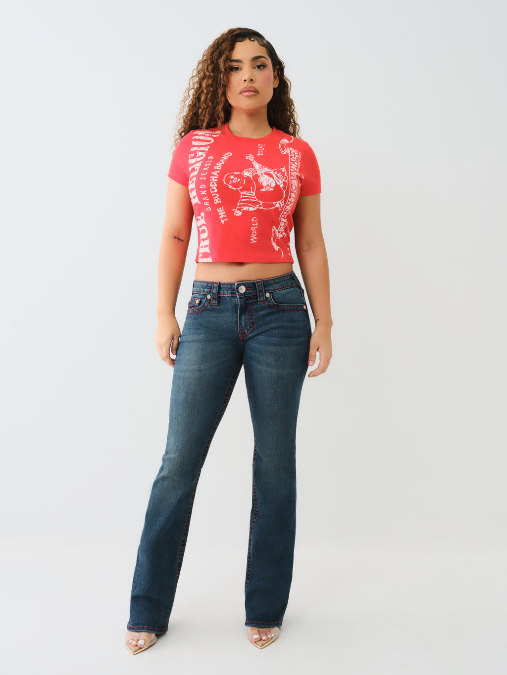 True Religion Becca Mid Rise Bootcut Big T *Preorder