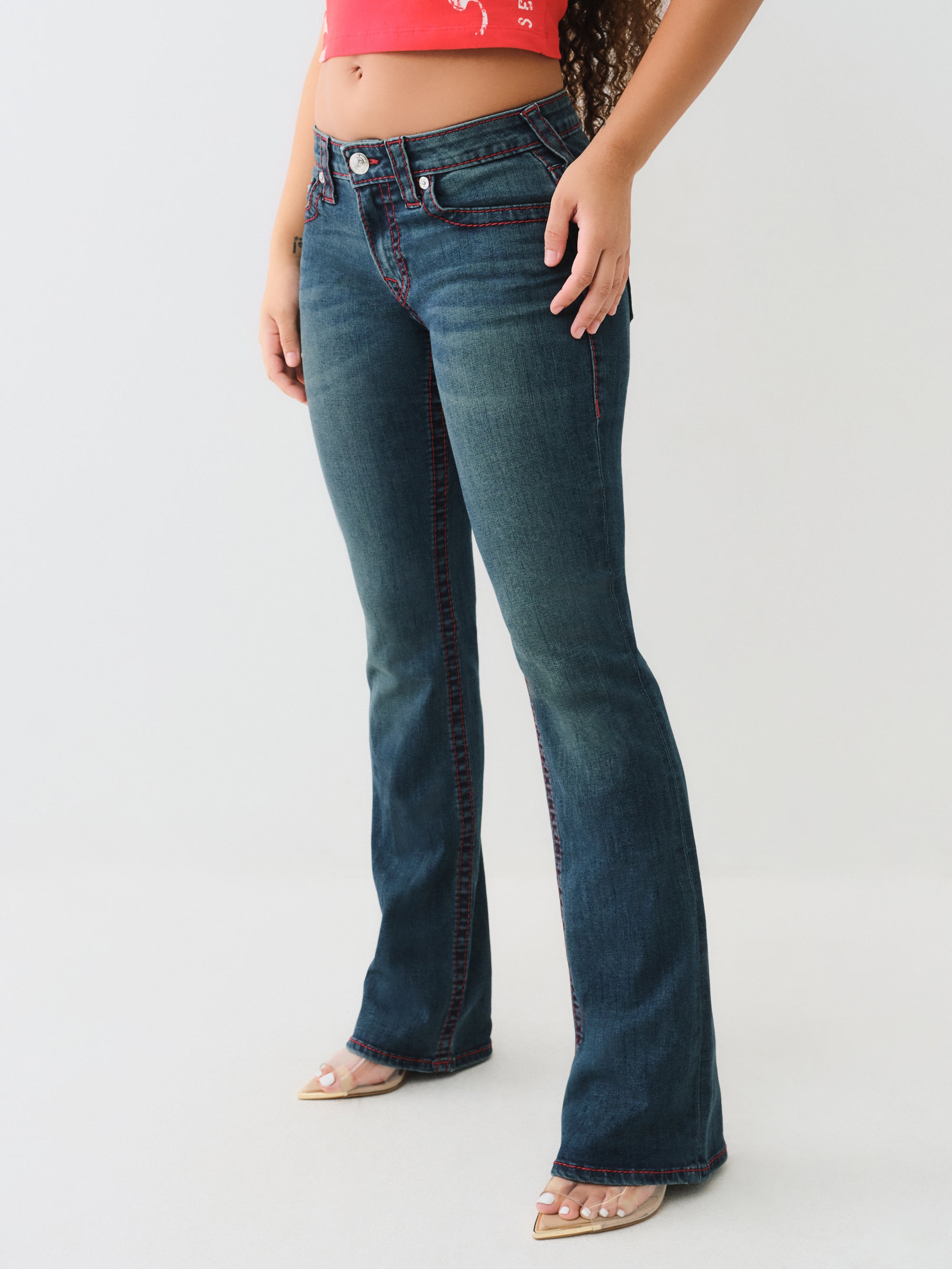 True Religion Becca Mid Rise Bootcut Big T *Preorder