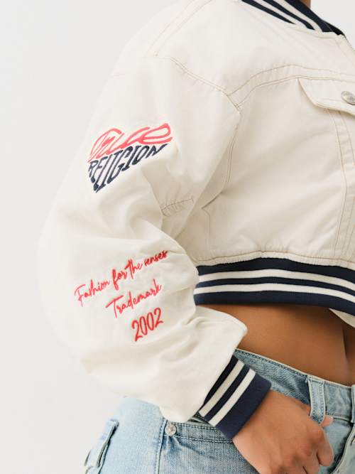 True Religion Varsity Bomber Jacket