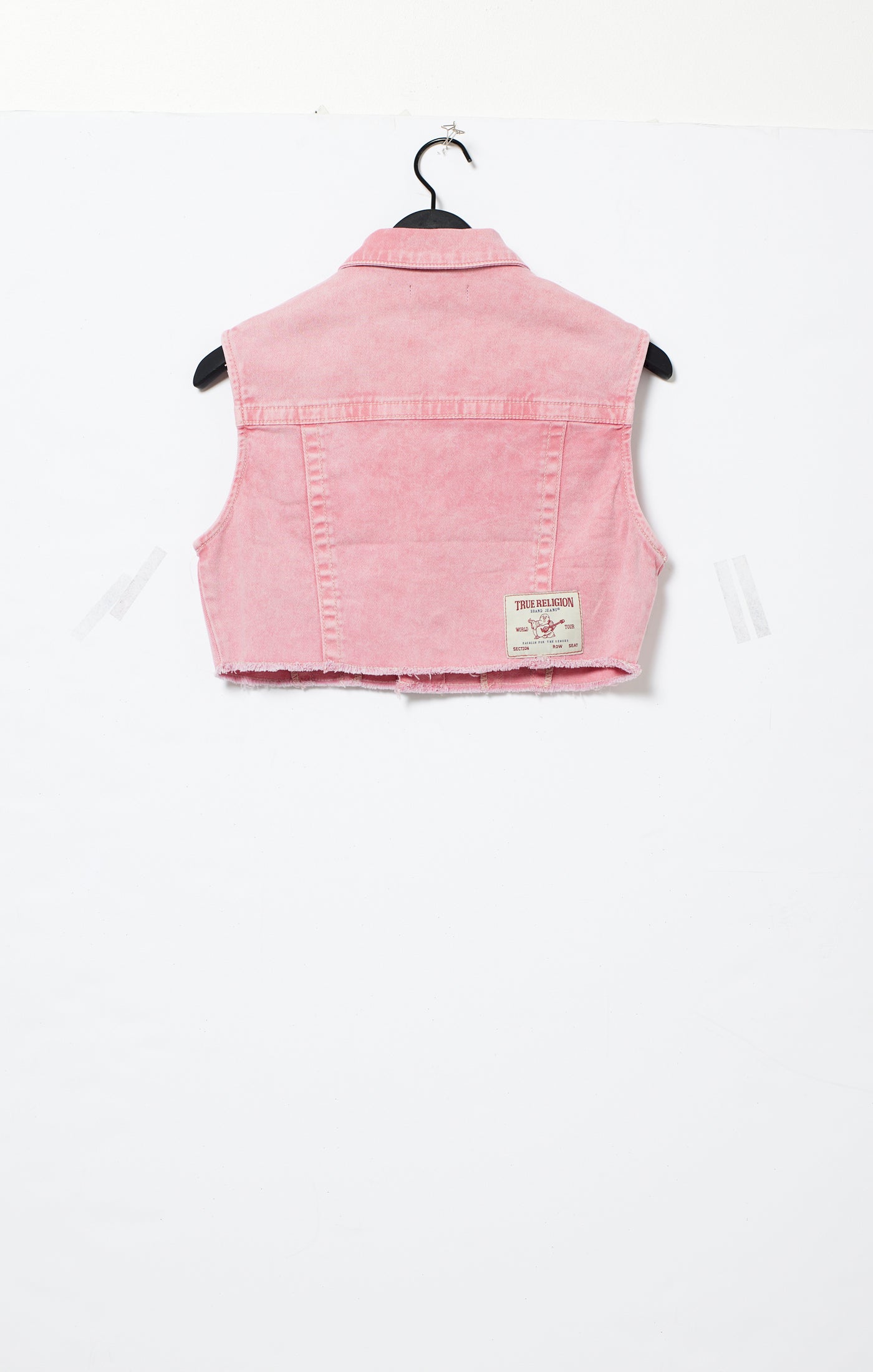 True Religion Cropped Vest Big T