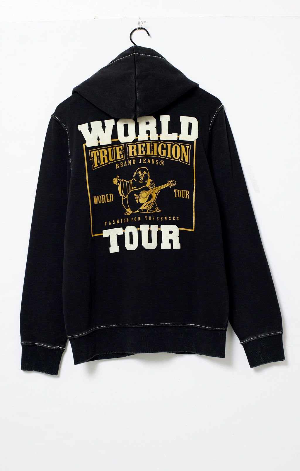 True Religion Big T Vintage Metallic Zip Up