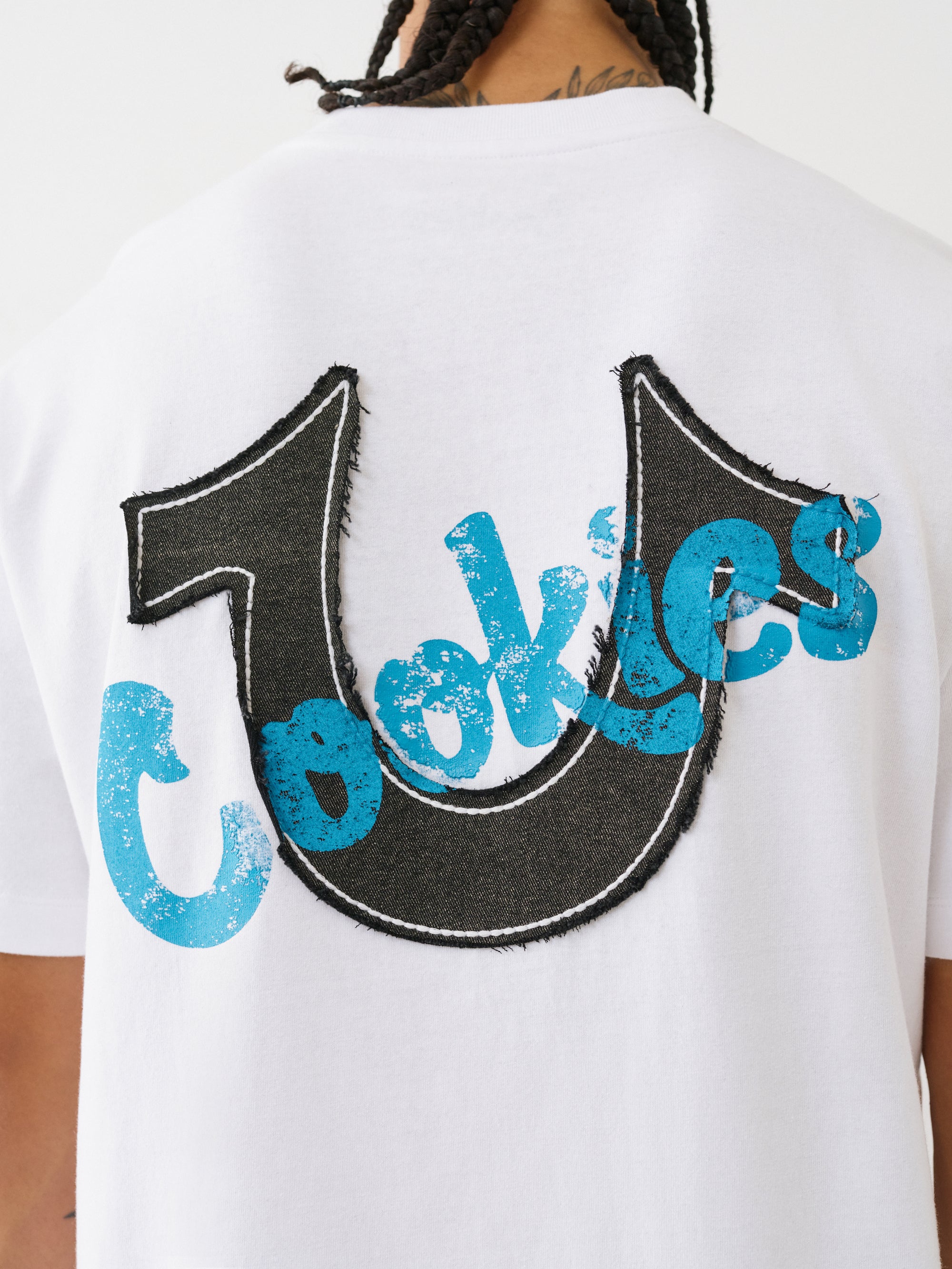 True Religion COOKXTR Standard Applique Short Sleeve Tee