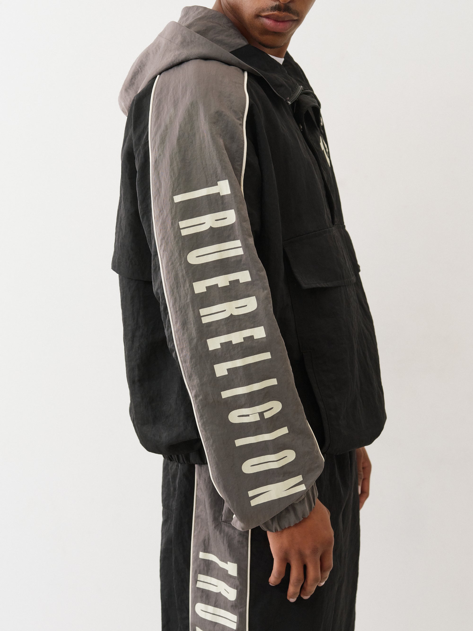 True Religion Color Block Anorack Jacket