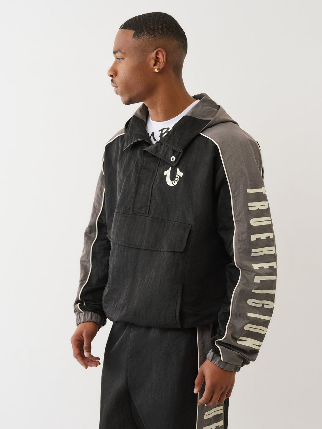 True Religion Color Block Anorack Jacket