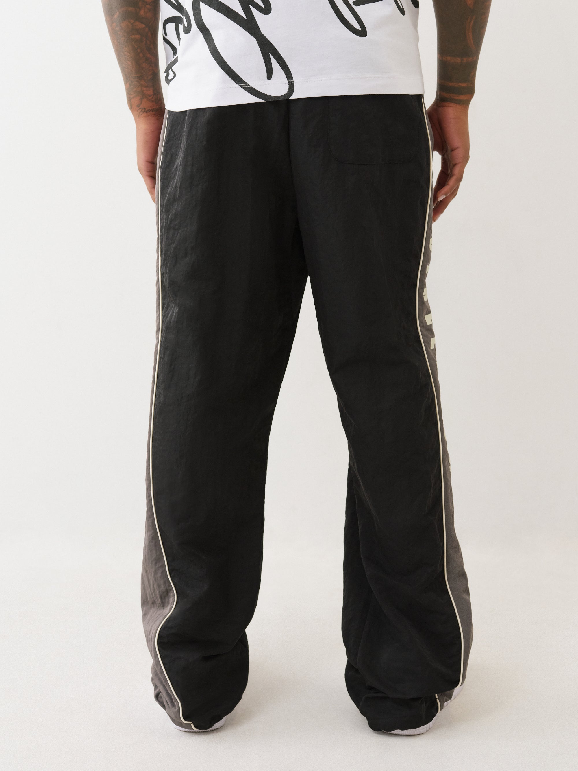 True Religion Color Block Nylon Joggers