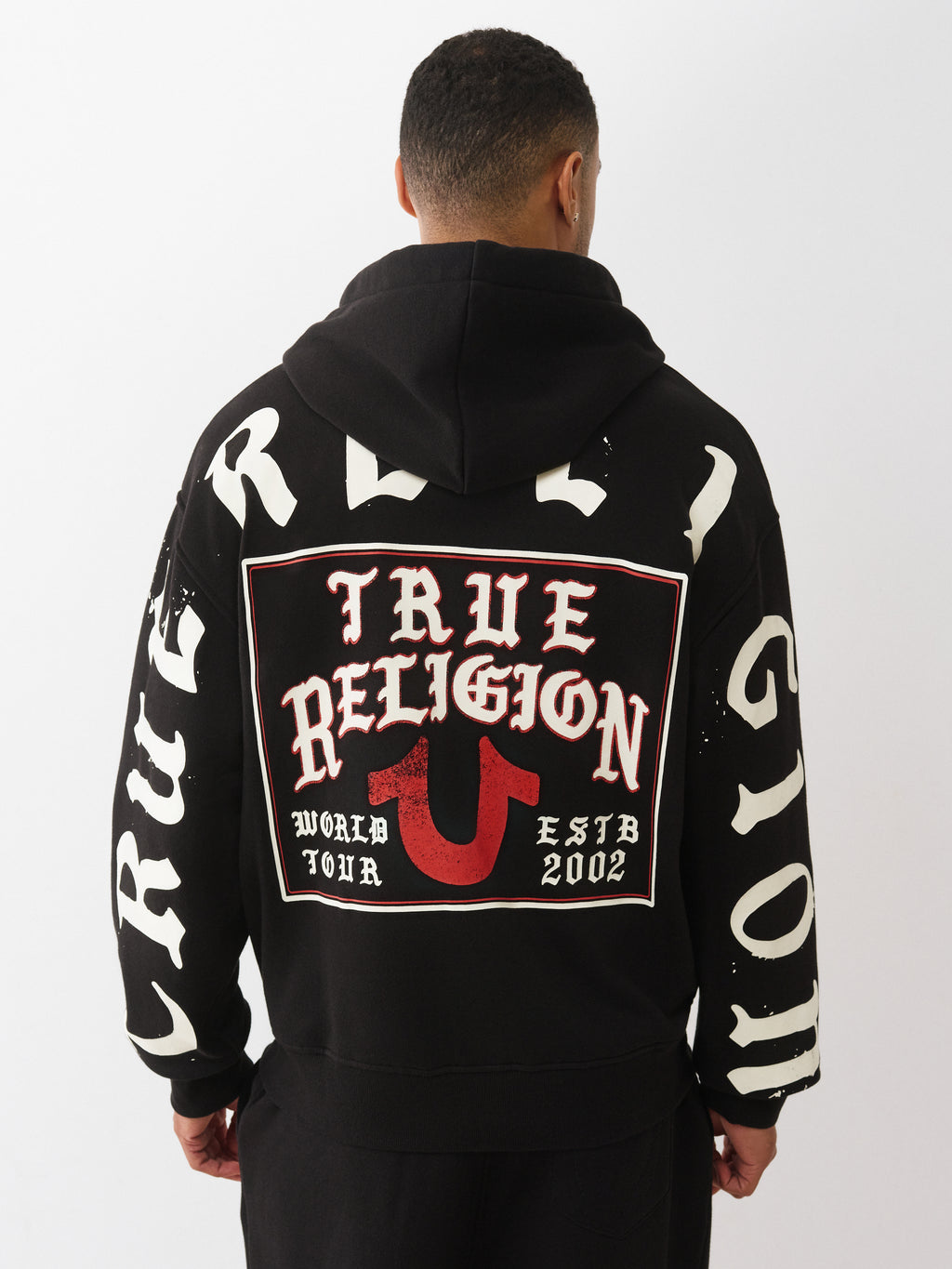 True Religion Flap Zip Up Hoodie