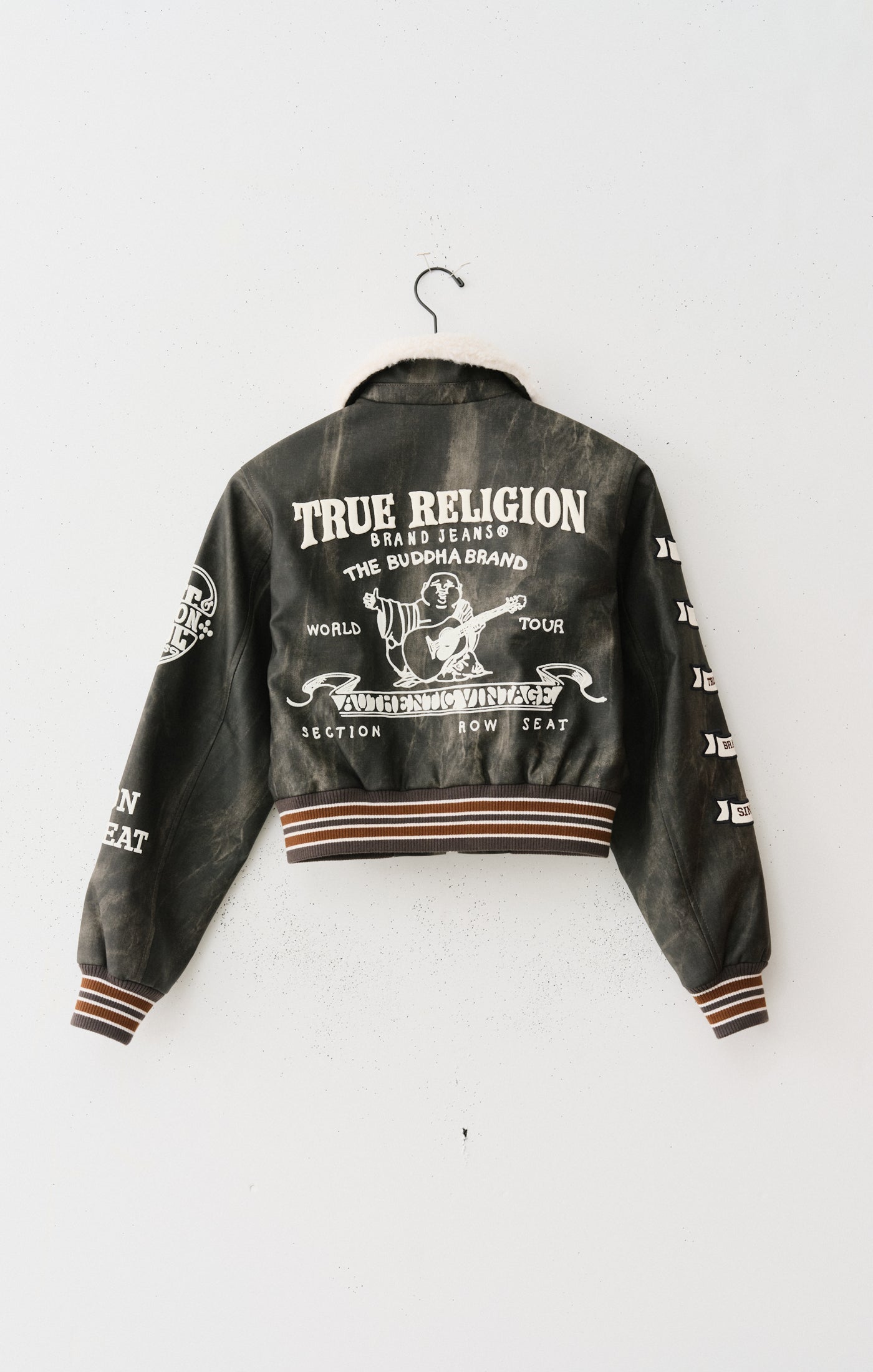 True Religion Sherpa Collared Aviator Jacket