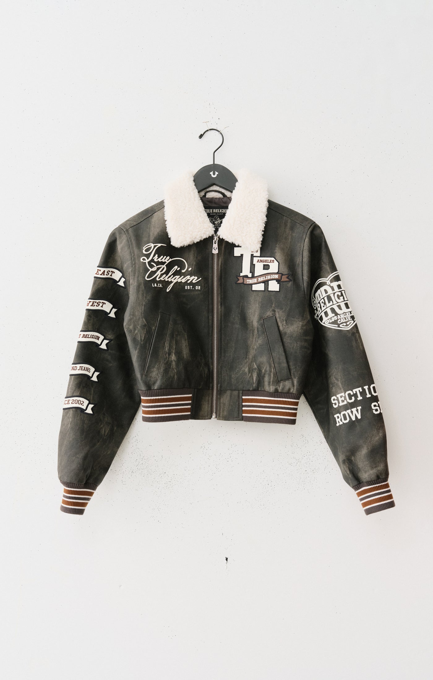True Religion Sherpa Collared Aviator Jacket