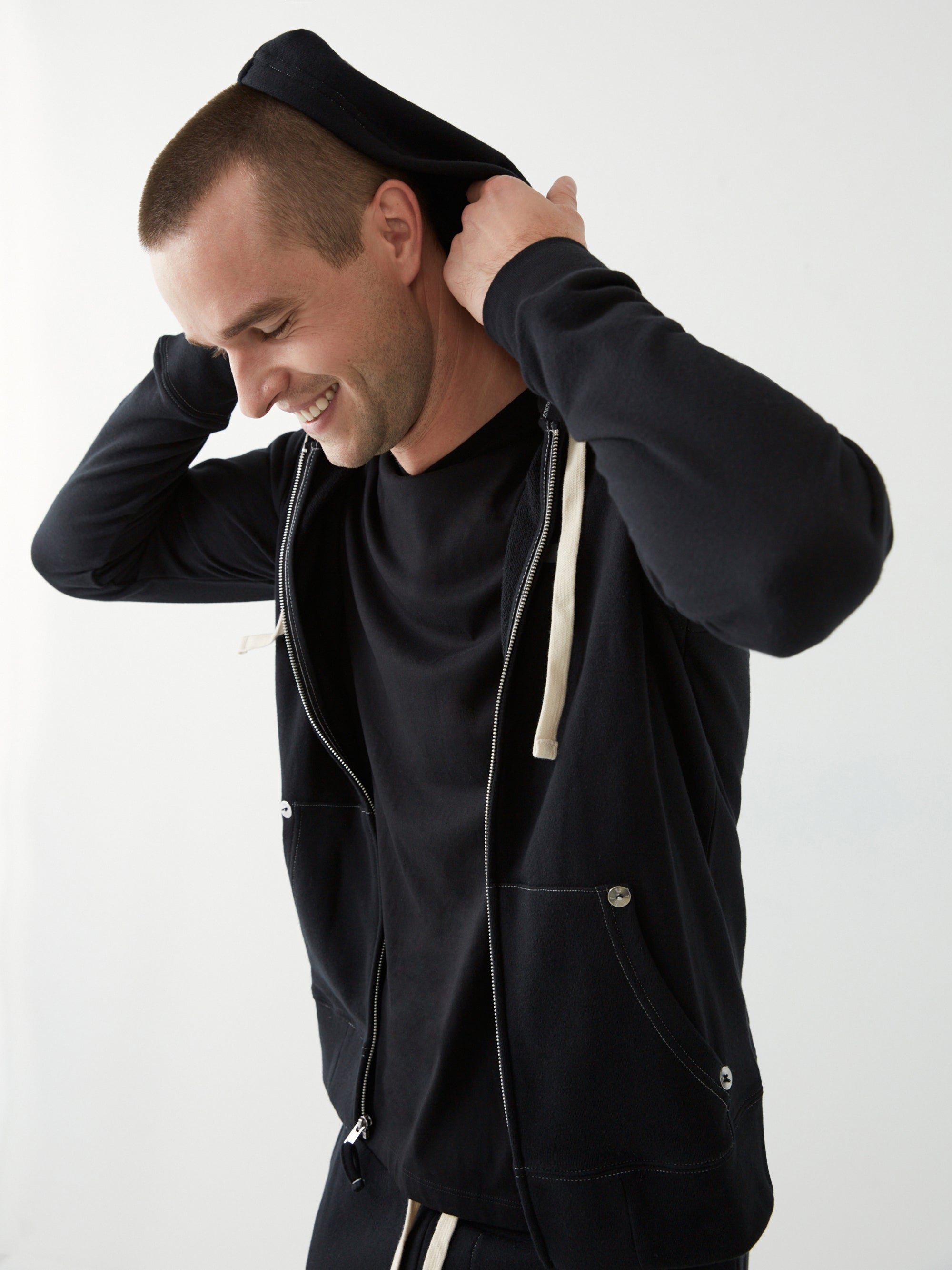 True Religion Classic Logo Zip Up Hoodie