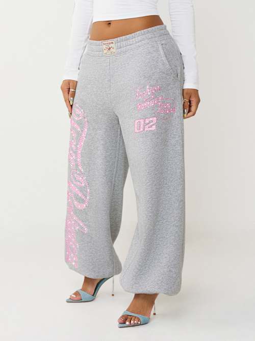 True Religion Big T Crystal Baggy Jogger