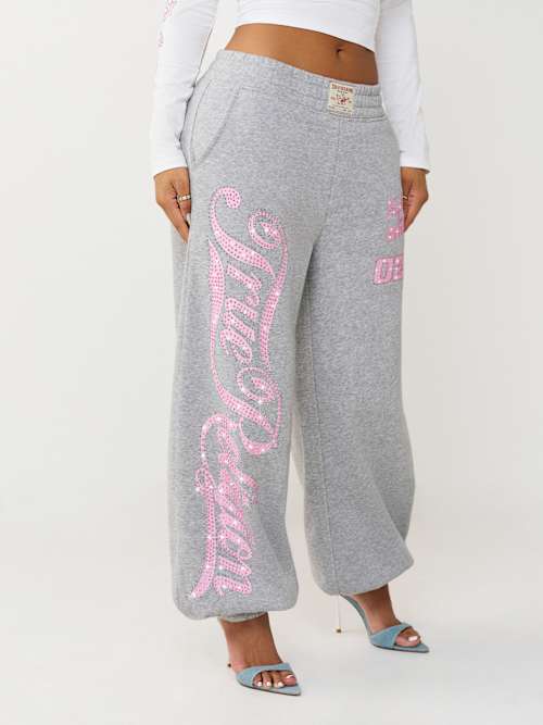 True Religion Big T Crystal Baggy Jogger