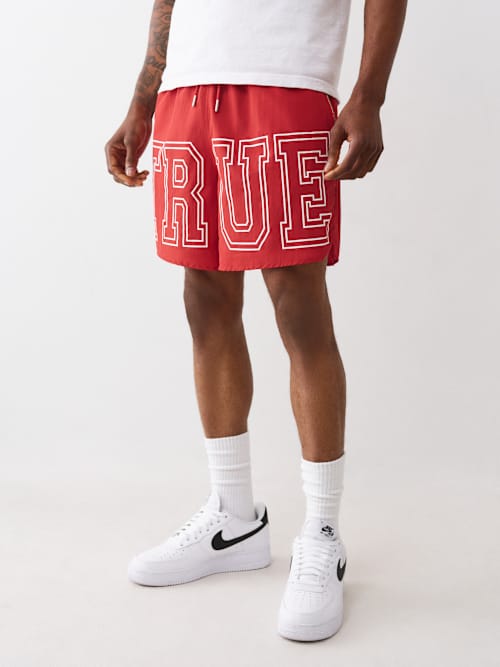 True Religion Block Logo Nylon Short