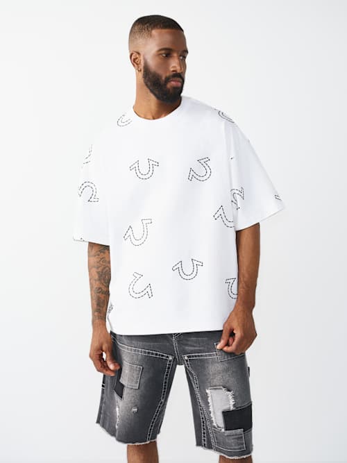 True Religion SS HS Print Oversize Tee