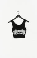 True Religion Crystal Bandana Rib Tank Black