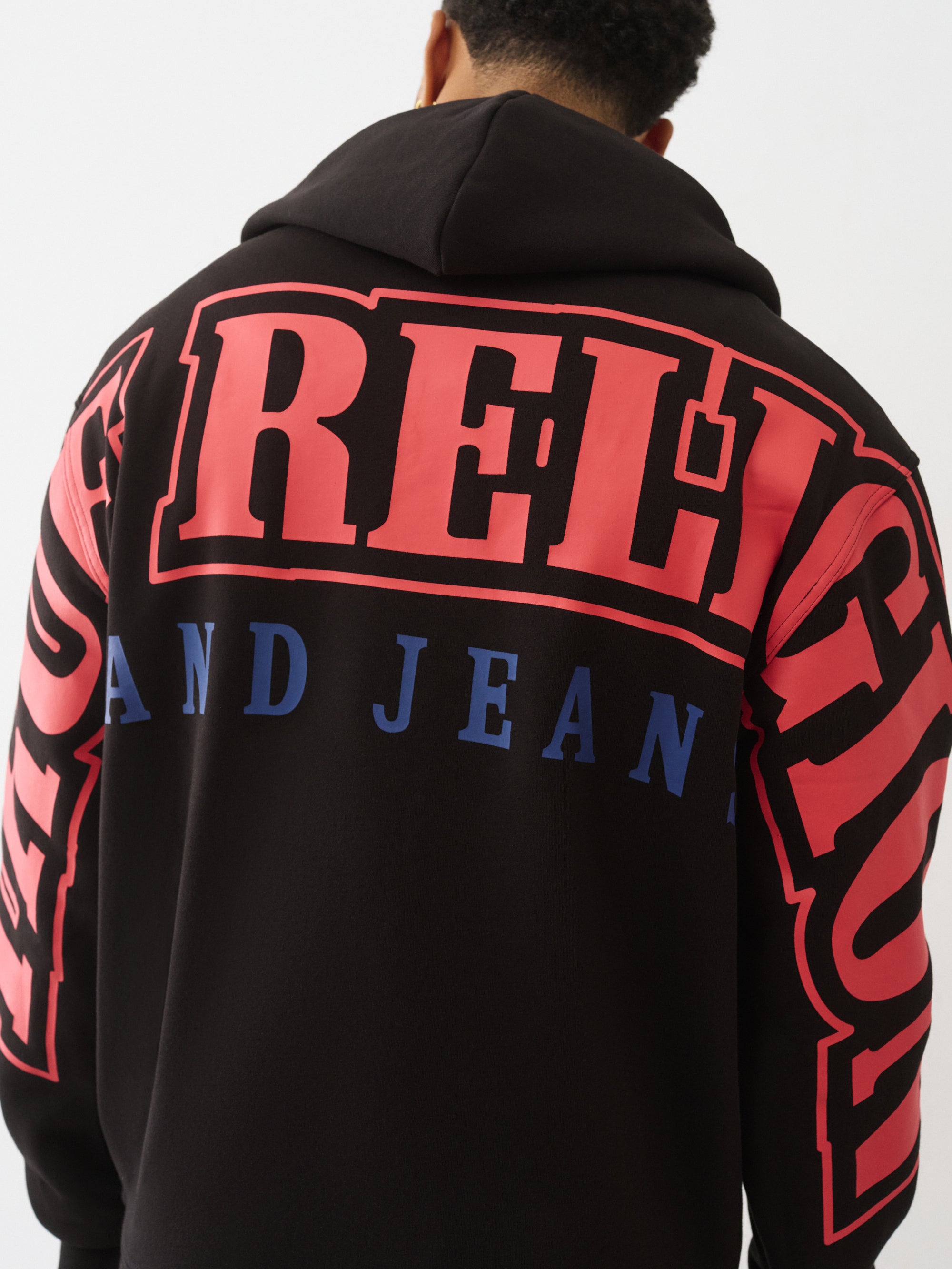 True Religion Overt Arch Logo Zip Up