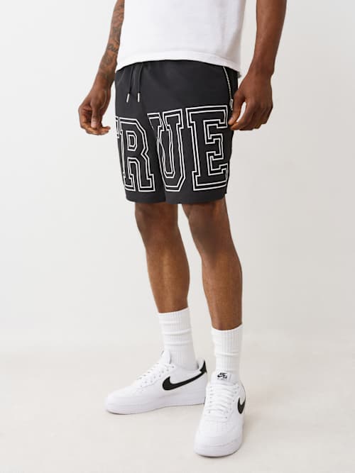 True Religion Block Logo Nylon Short