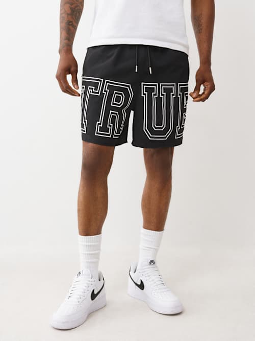 True Religion Block Logo Nylon Short