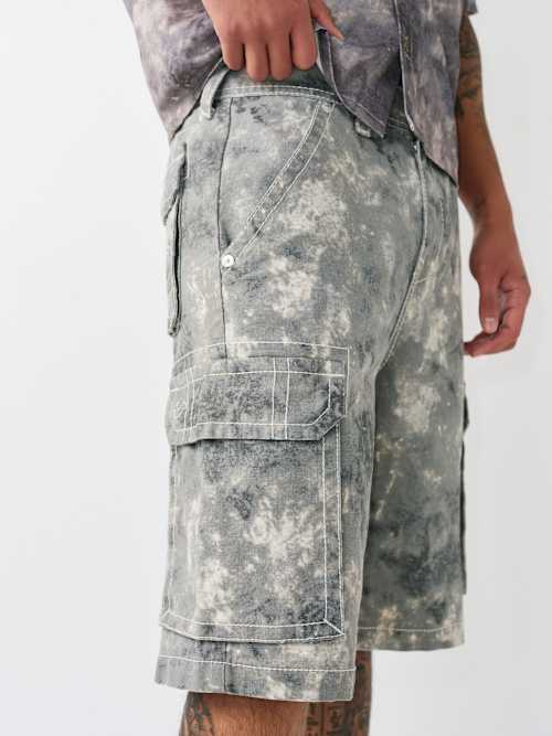 True Religion Tie Dye Camo Vinny Big T Cargo