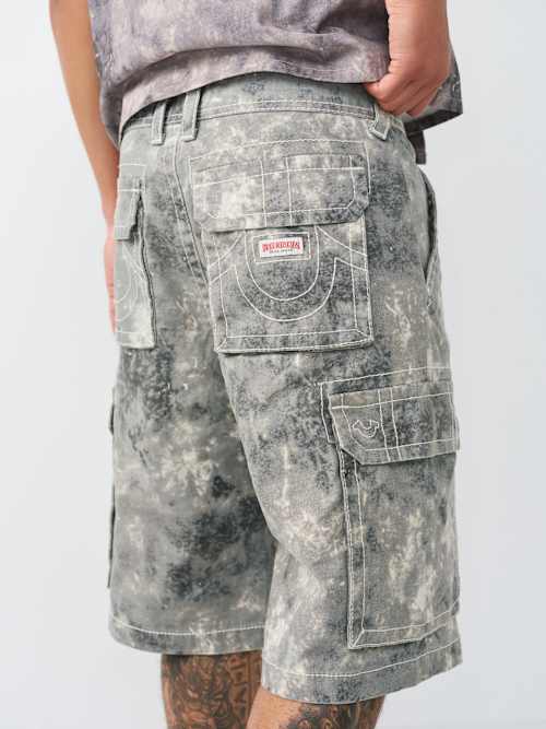 True Religion Tie Dye Camo Vinny Big T Cargo