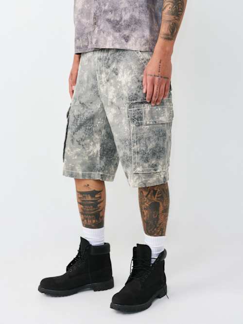 True Religion Tie Dye Camo Vinny Big T Cargo
