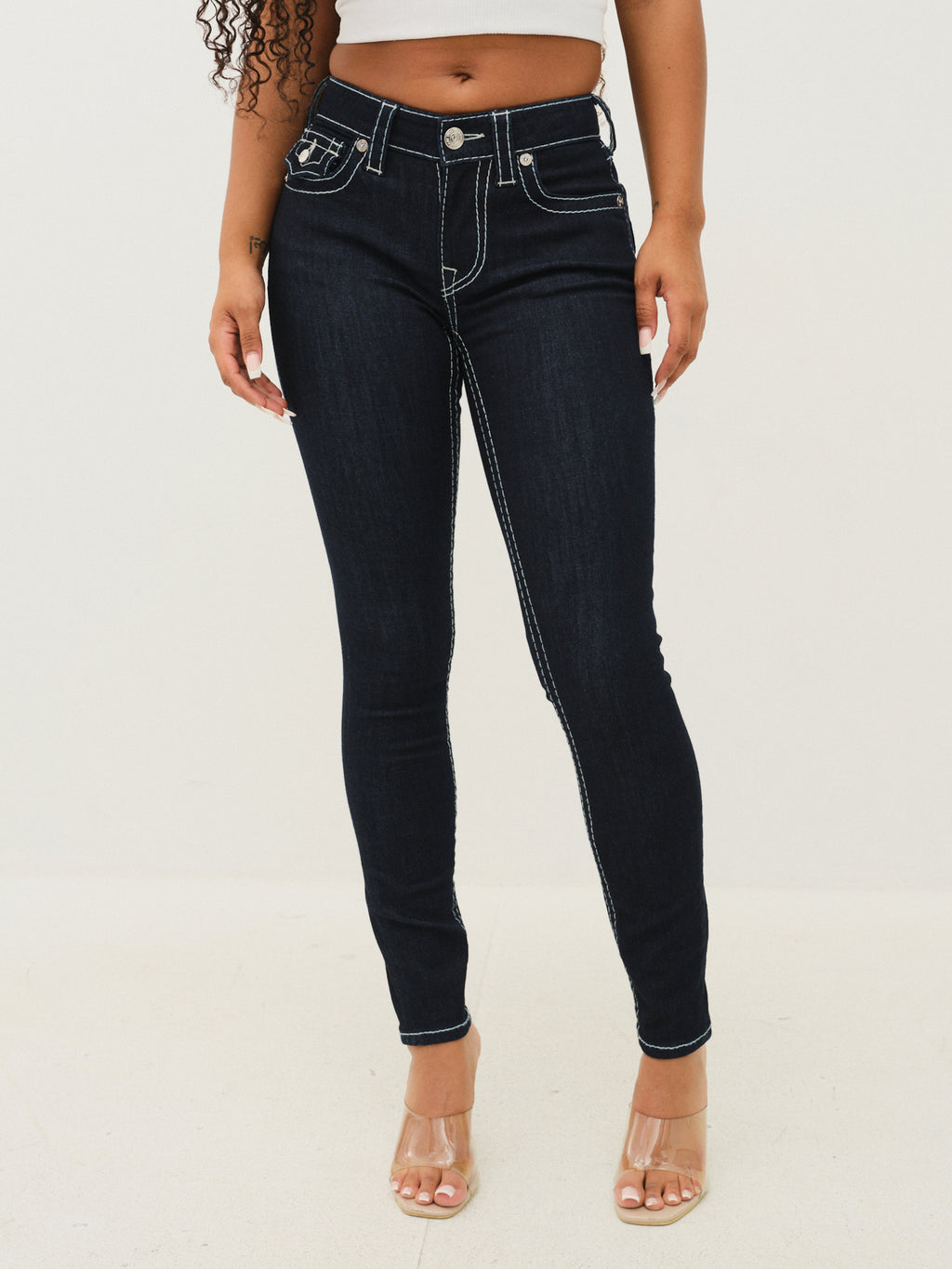 True Religion Jennie Mr Curvy Skinny Flap