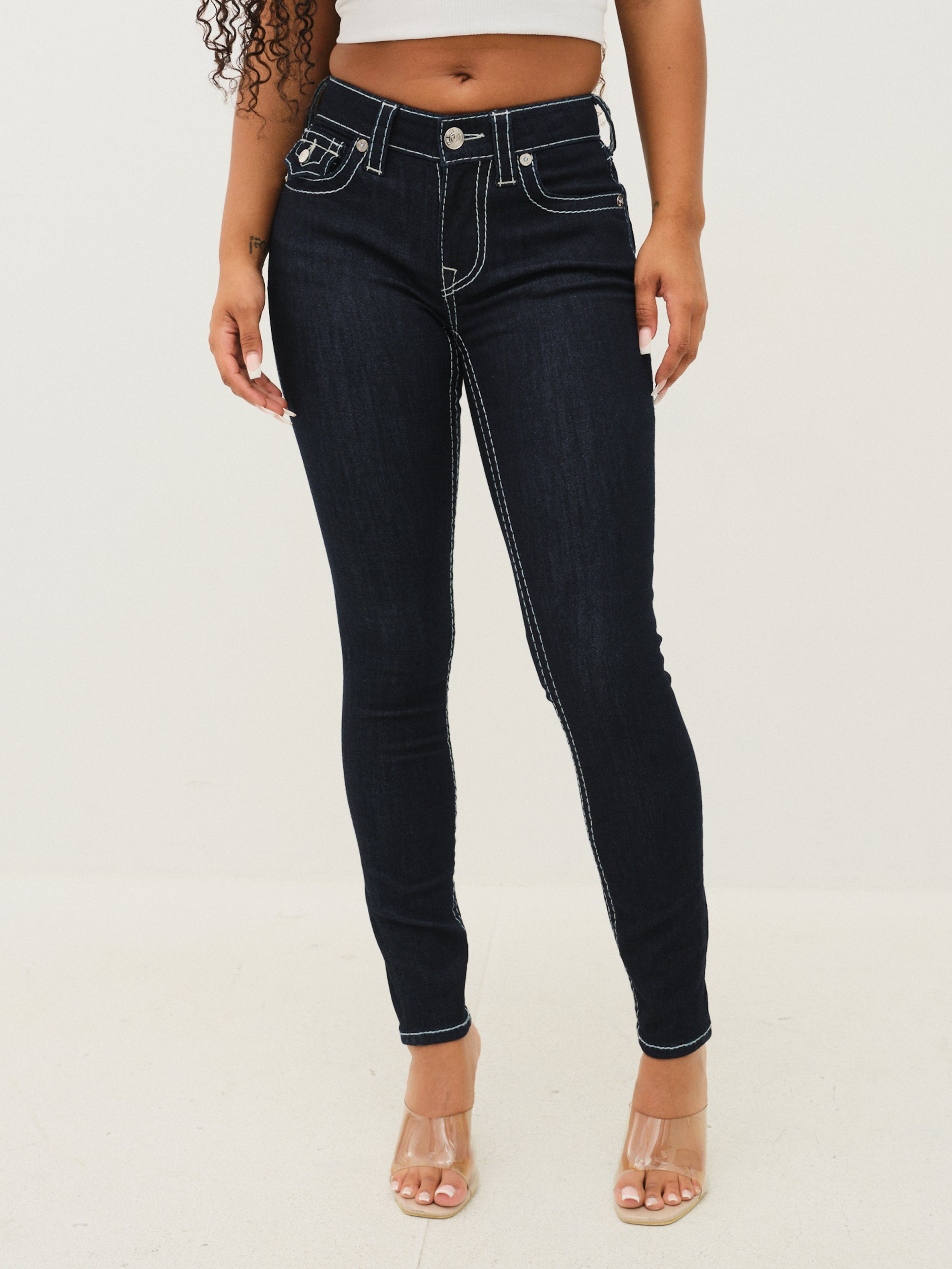 True Religion Jennie Mr Curvy Skinny Flap