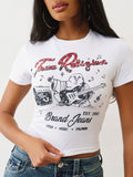 True Religion Crystal Buddah SS Baby Tee