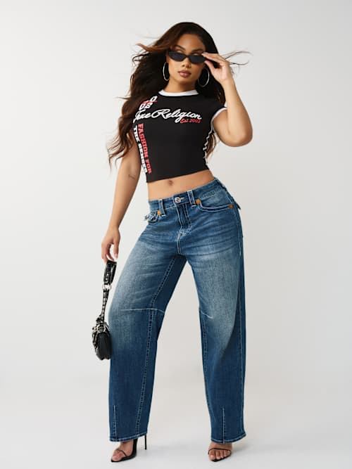 True Religion Sporty Contrasted Cap SLVS BBE