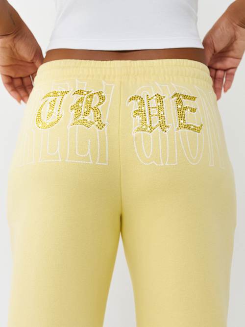 True Religion Embroidered Mr Wide Leg Pants
