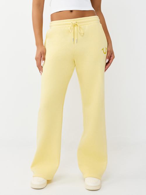 True Religion Embroidered Mr Wide Leg Pants