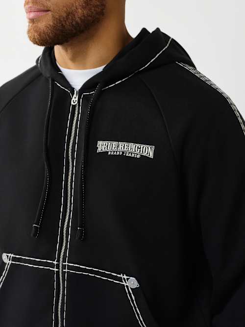 True Religion Super T Boxy Zip Up