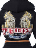True Religion Crystal Varsity Relax Zip Up HD