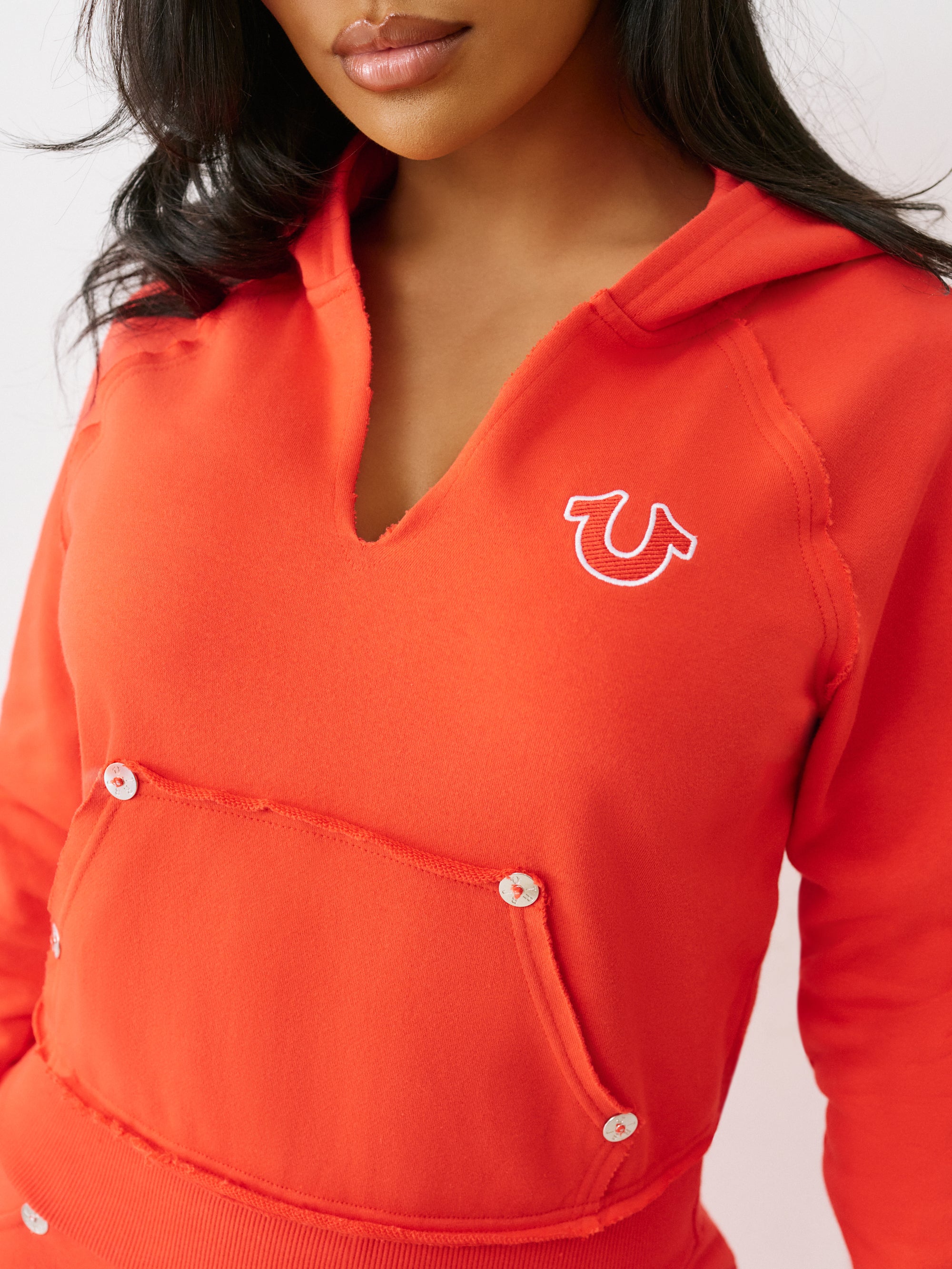 True Religion Terry V Notch Hoodie