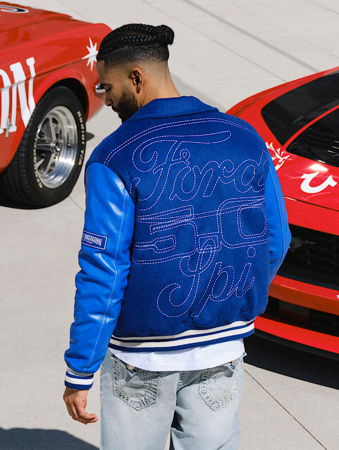 True Religion X Ford Wool Varsity Jacket