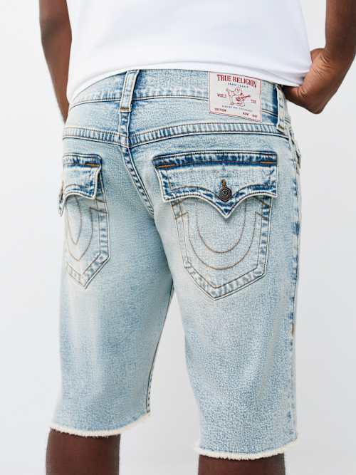 True Religion Ricky SN Flap Short Fray Hem