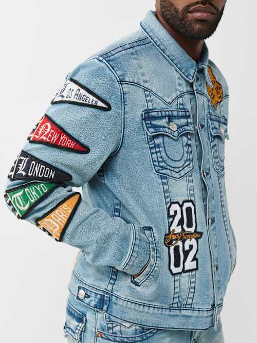 True Religion Varsity Patch Jimmy Jkt Big T