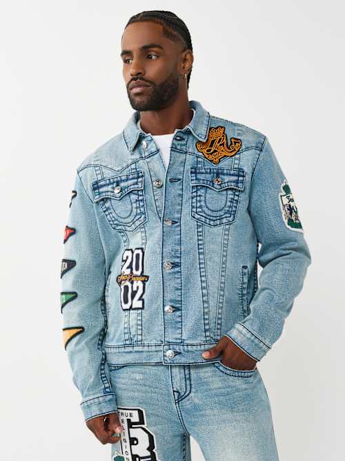 True Religion Varsity Patch Jimmy Jkt Big T