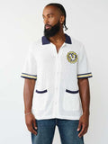 True Religion SS Horseshoe Crest Knit Shirt