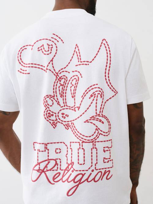 True Religion SS Puff Cat Tee