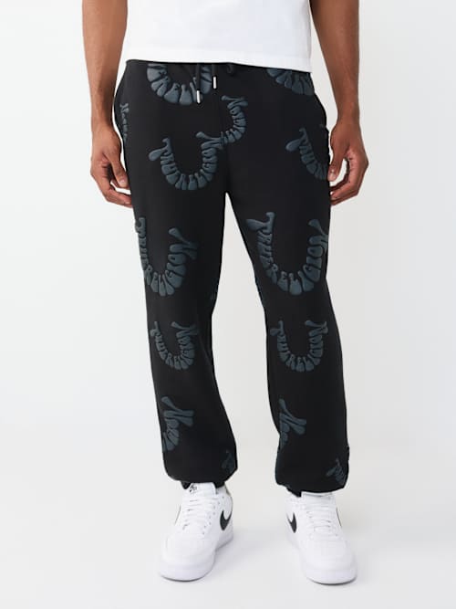 True Religion Warped Logo Jogger