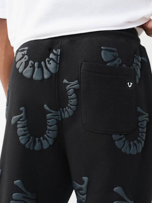 True Religion Warped Logo Jogger