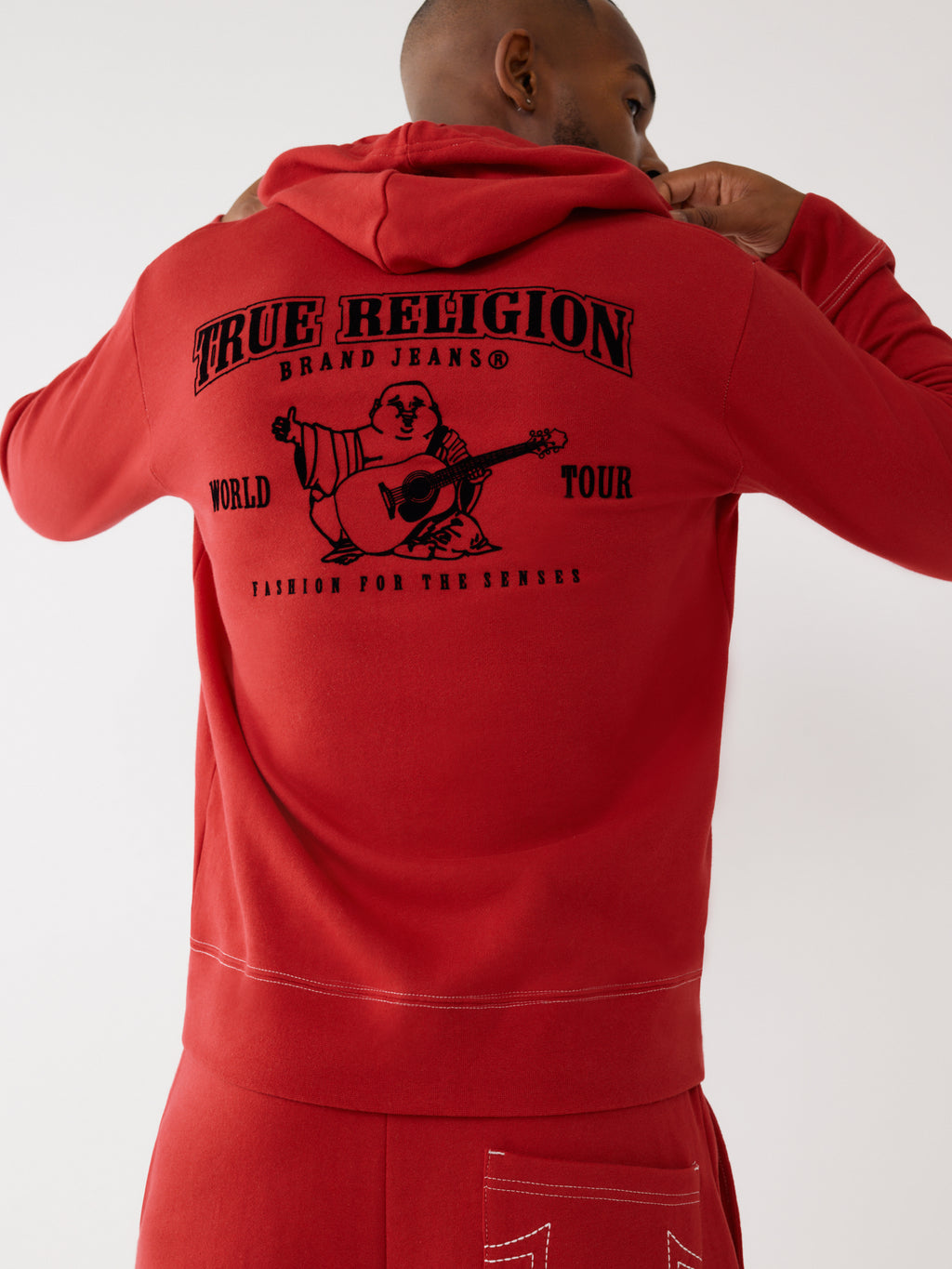True Religion Classic Logo Zip Up Hoodie