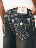 True Religion Vinny Super T Flap Short Fray