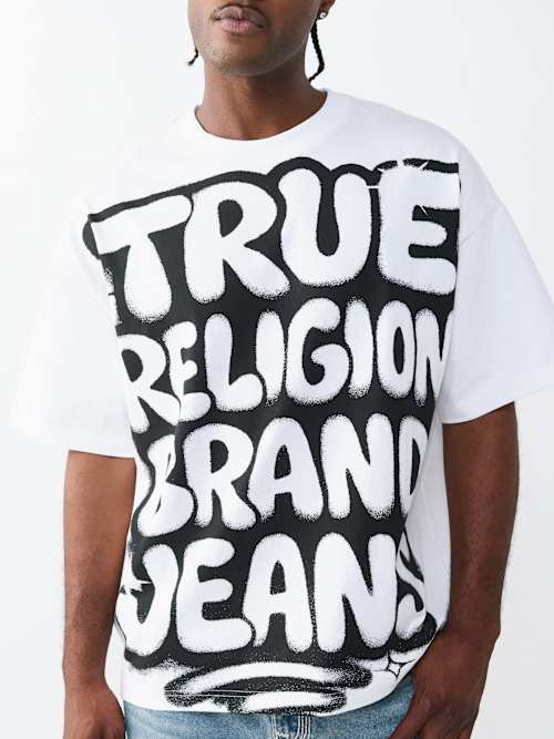 True Religion Graffiti Heavy Oversize Tee