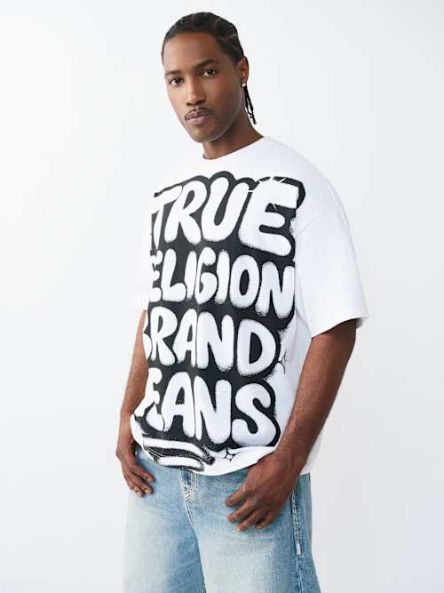 True Religion Graffiti Heavy Oversize Tee