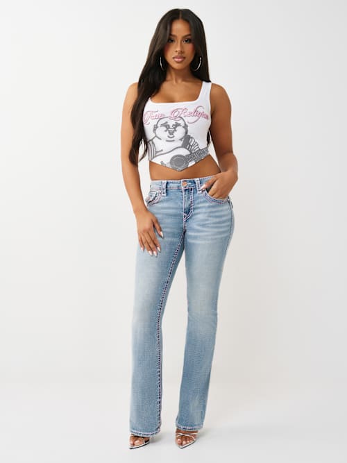 True Religion Crystal Handkerchief Tank