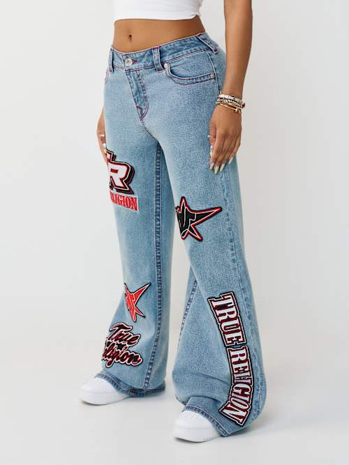 True Religion Sporty Applique Bobbi Baggy