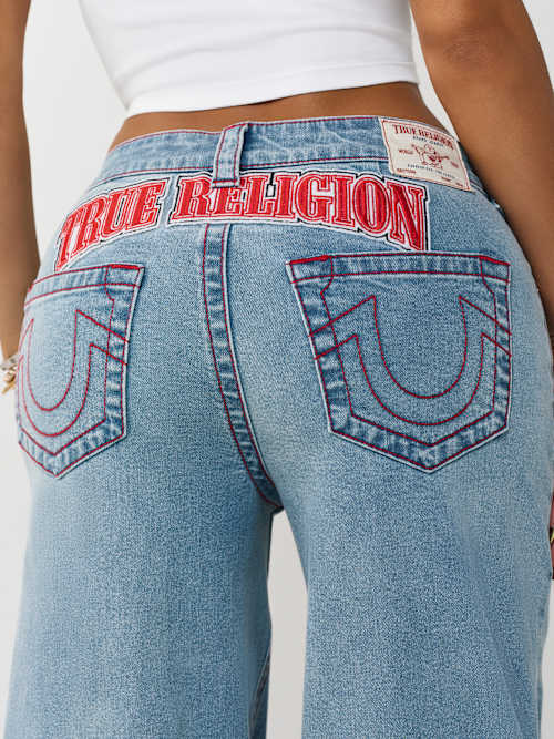 True Religion Sporty Applique Bobbi Baggy